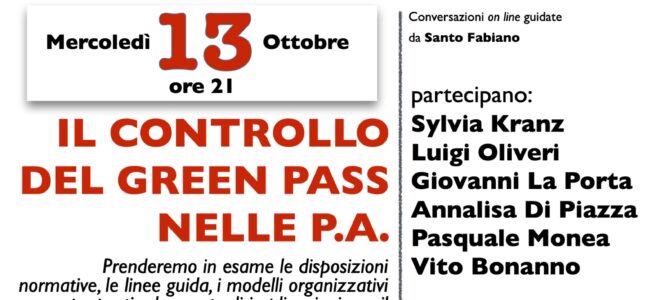 Immagine in evidenza del post: Controllo del Green Pass nella PA