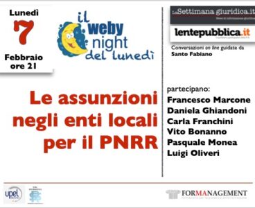 Le assunzioni negli Enti Locali per il PNRR