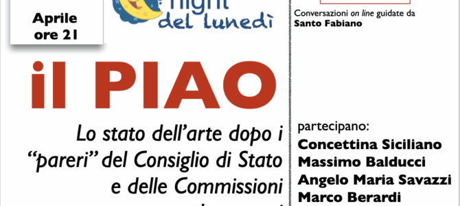 Immagine in evidenza del post: Il PIAO, stato dell’arte dopo "pareri" Consiglio di Stato e Commissioni Parlamentari