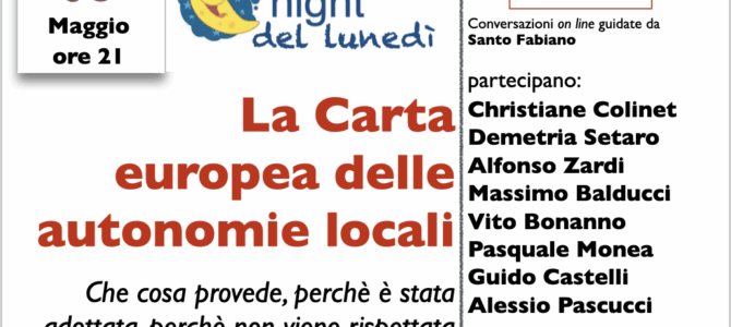 Immagine in evidenza del post: La carta europea delle autonomie locali