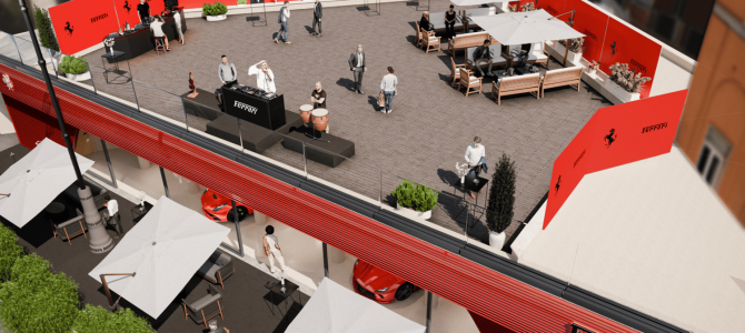 Immagine in evidenza del post: Creatività e Innovazione: L'azienda NoZone firma i render per un evento esclusivo tenutosi presso la concessionaria ufficiale Ferrari di Roma